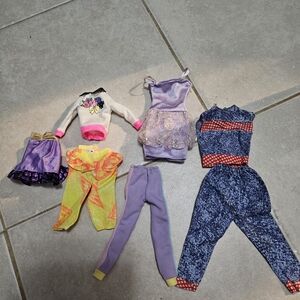 Kids Costume Set with Purple and Yellow Outfits
